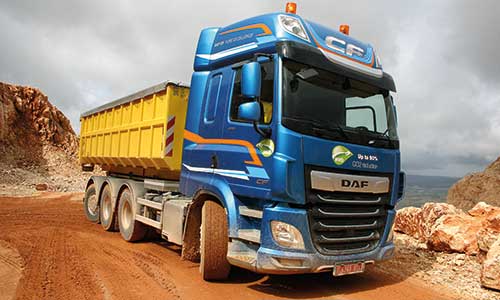 camion daf obra