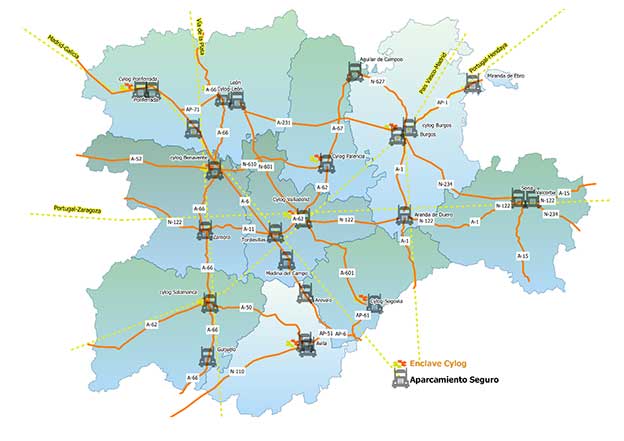 areas estacionamiento castilla leon