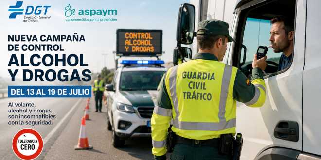 DGT intensifica los controles de alcohol y drogas del 13 al 19 de julio