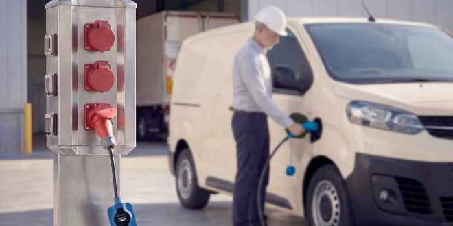 &iquest;No hay punto de recarga en el almac&eacute;n? Recarga tu furgoneta el&eacute;ctrica simplemente mediante corriente industrial CEE